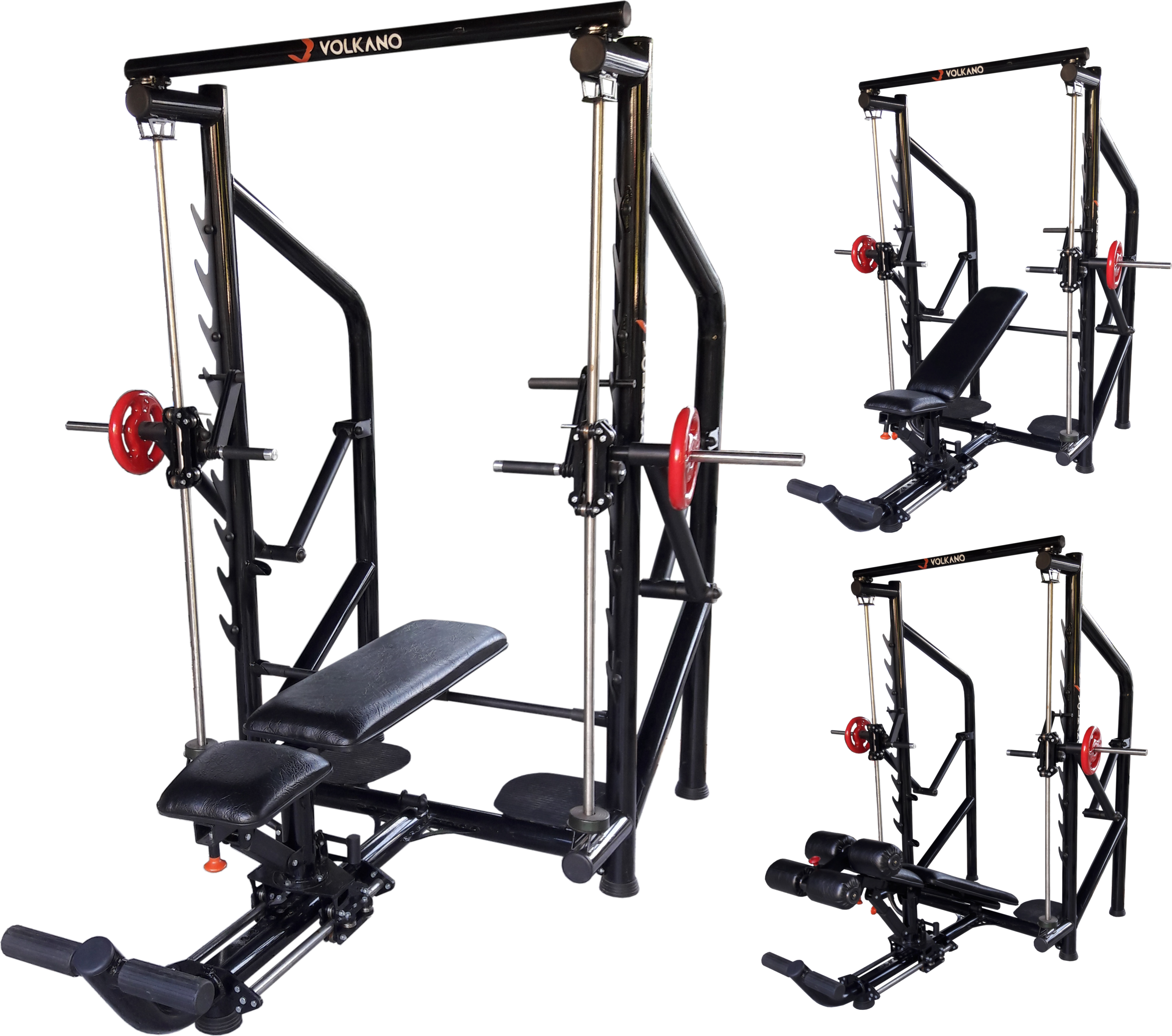 Supino Reto Guiado Angular Insano com ajuste - R‐1 Fitness